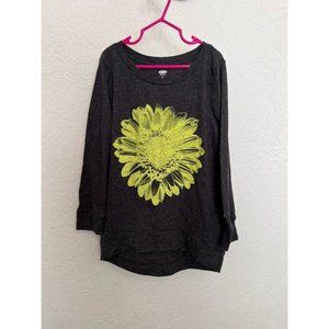 Old Navy Girl's Long Sleeve Sunflower T-Shirt
